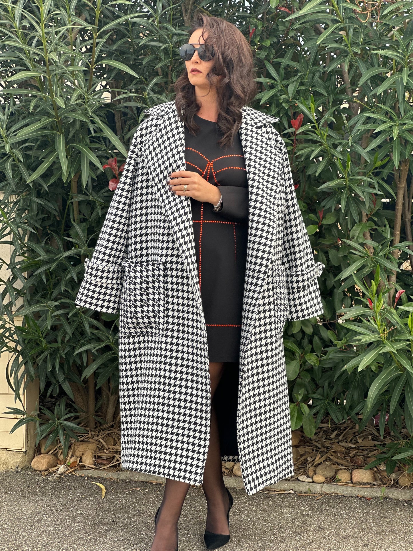 Manteau à carreaux - Taille S/L