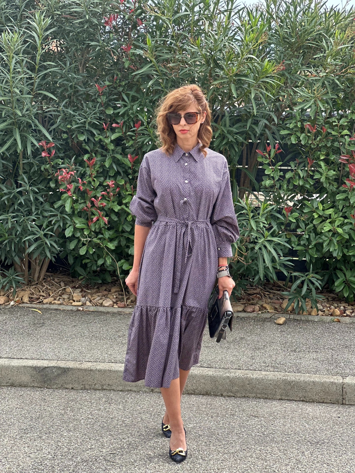 Robe midi à imprimés - Taille S/L