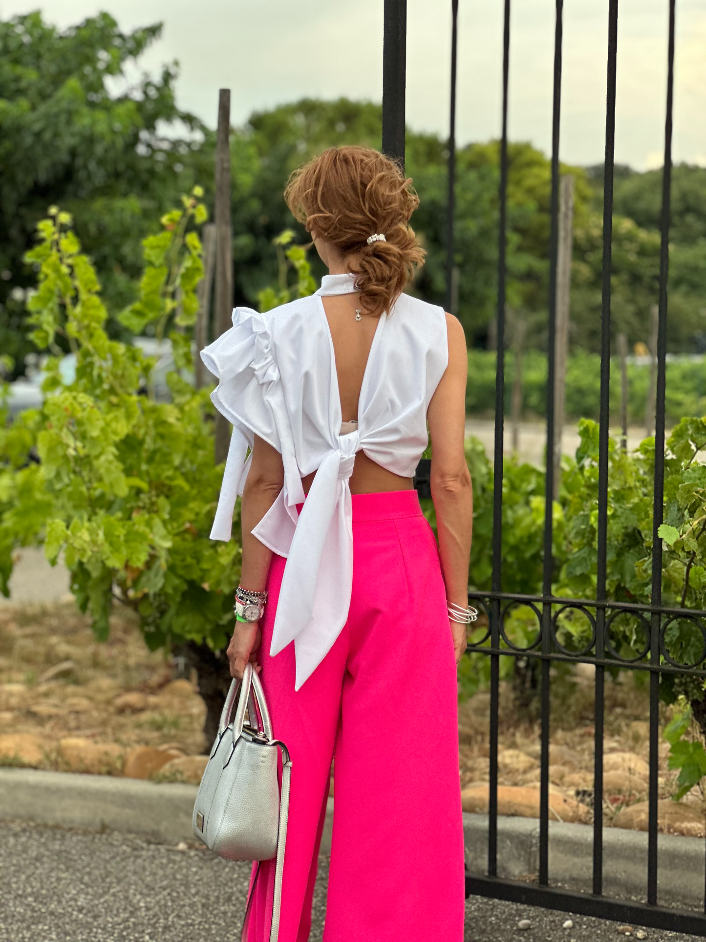 Pantalon rose fuchsia - Taille XS