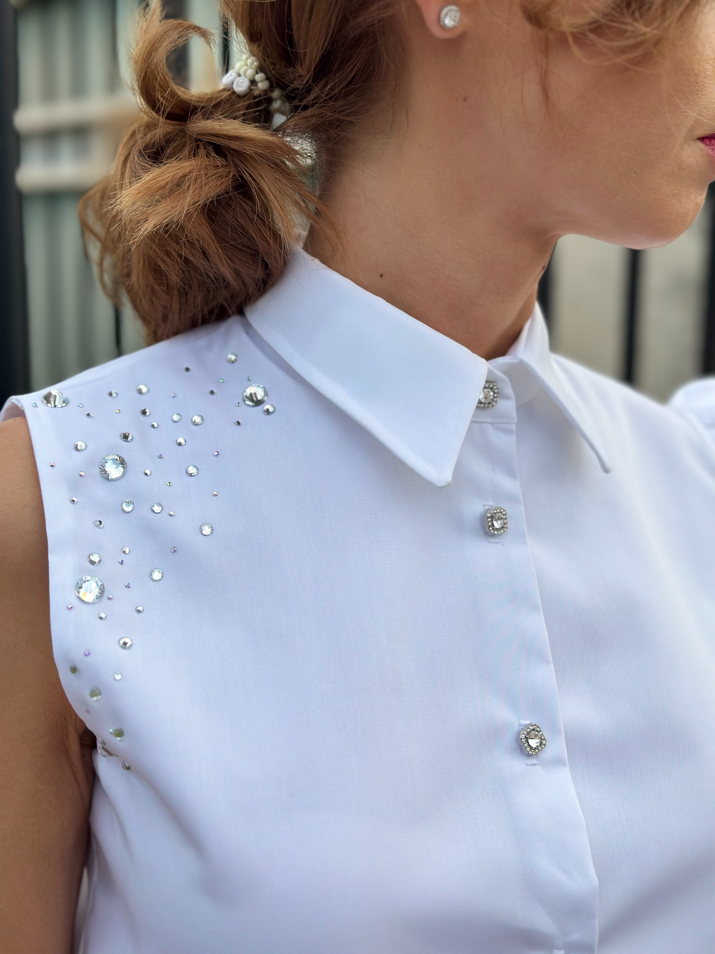 Crop - top chemise - Taille XS/S