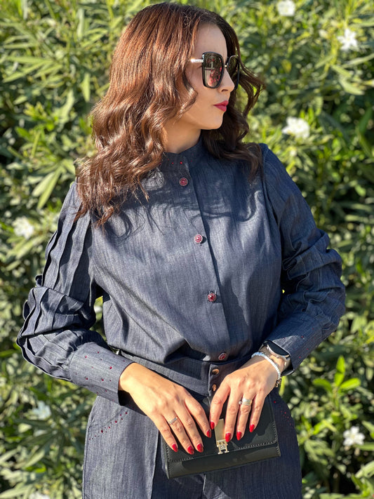 Ensemble Chemise & Jean en denim - Taille M