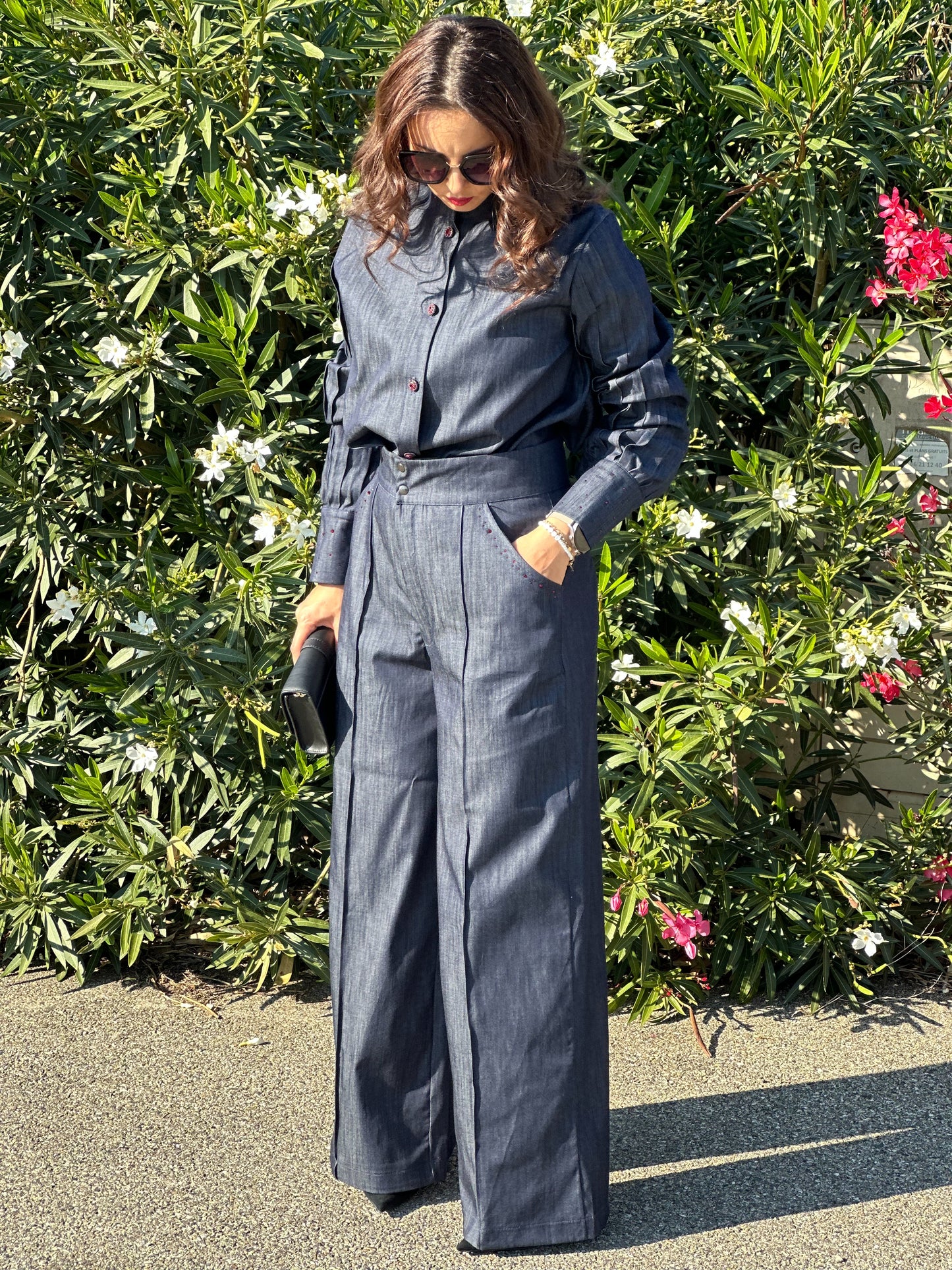 Ensemble Chemise & Jean en denim - Taille M