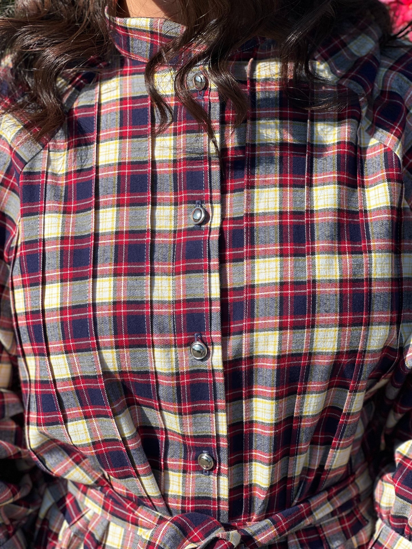 Robe midi à carreaux - Taille M/L