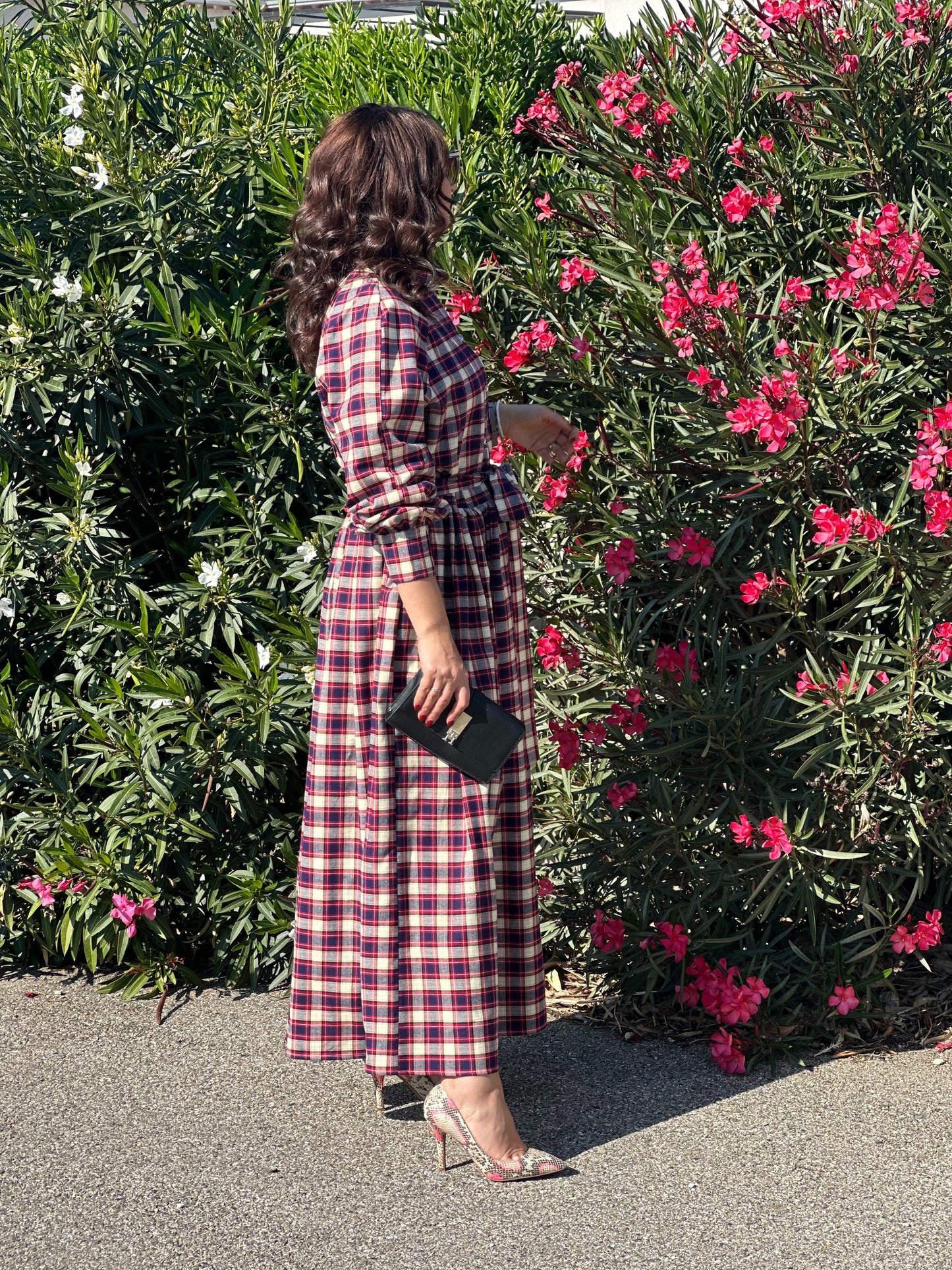Robe midi à carreaux - Taille M/L