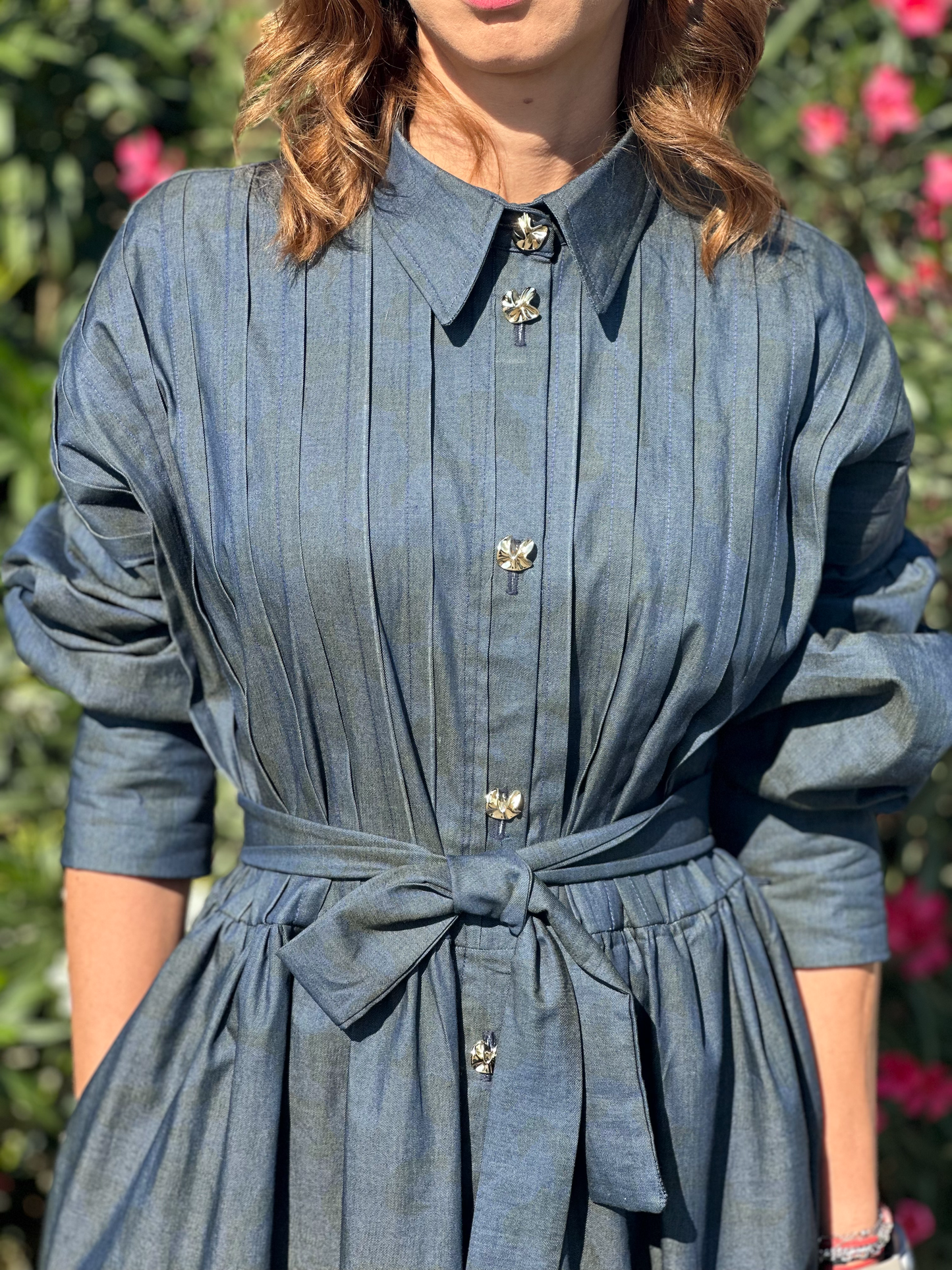 Robe midi en denim - Taille M/L