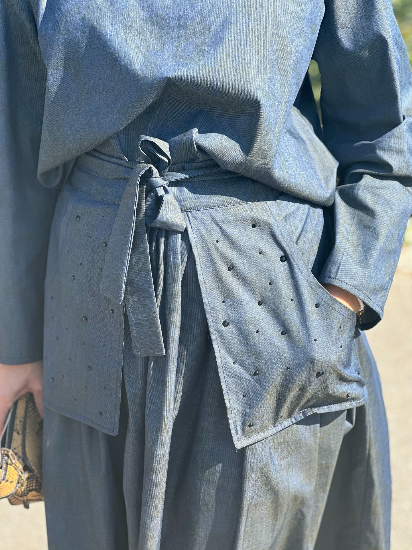 Ensemble Jupe & Blouse en jean - Taille S