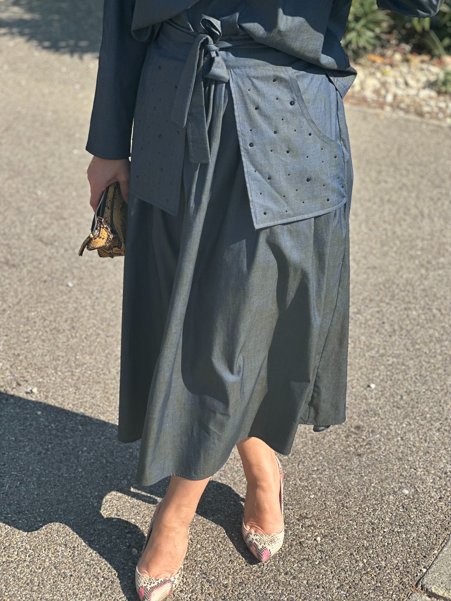 Ensemble Jupe & Blouse en jean - Taille S