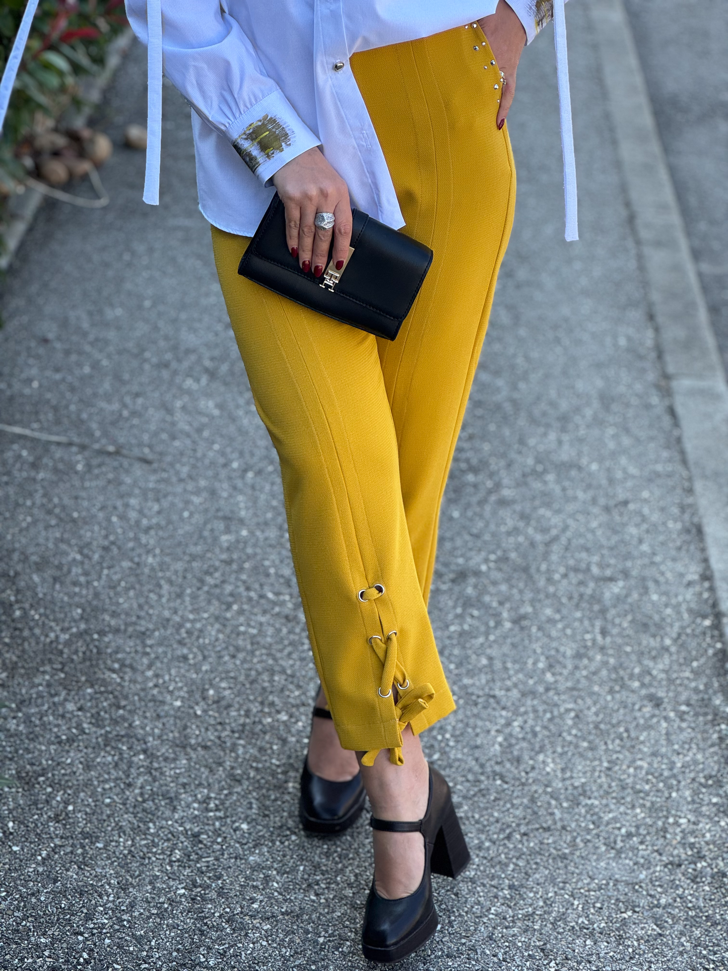 Pantalon moutarde - Taille S