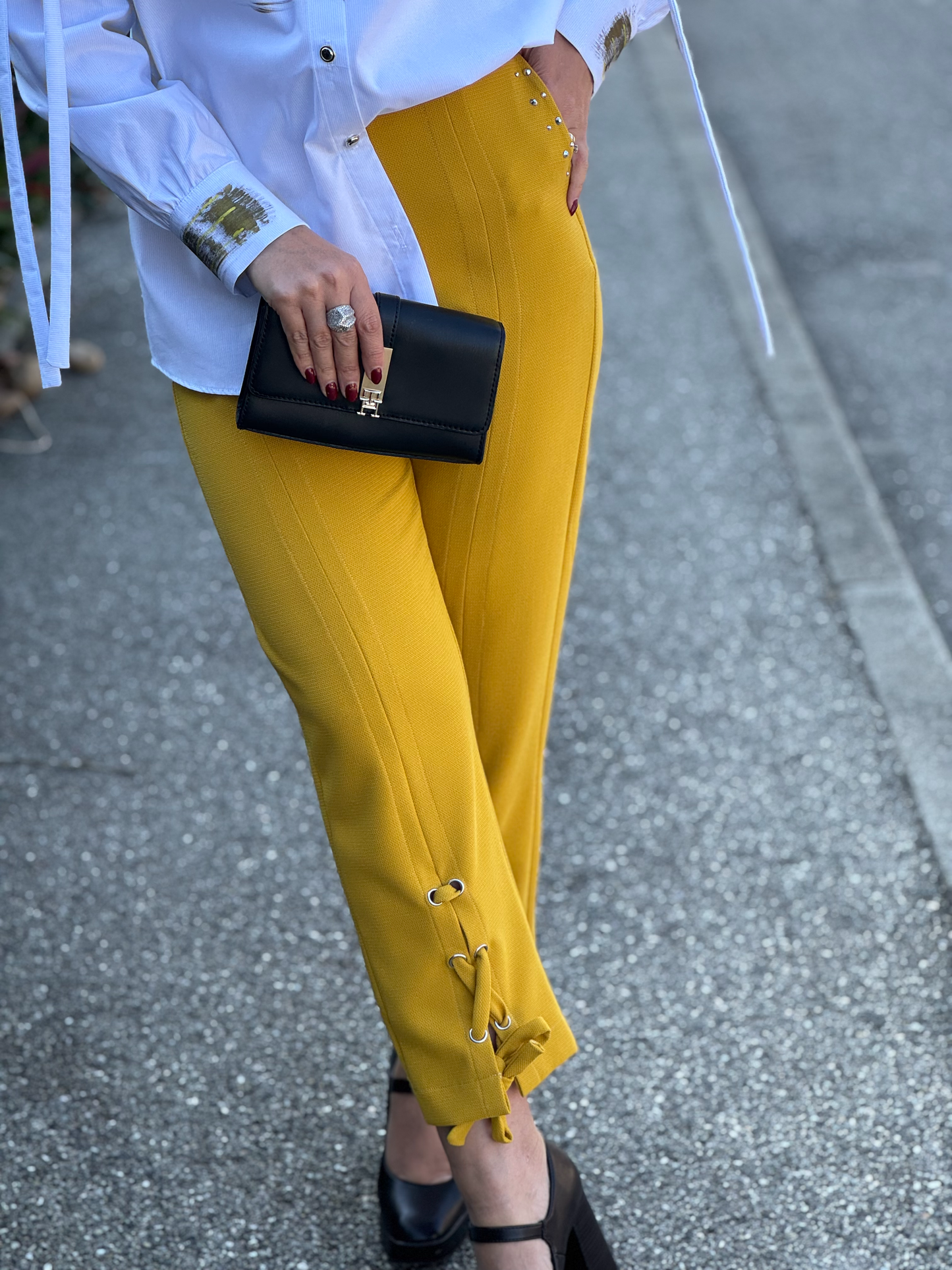 Pantalon moutarde - Taille S