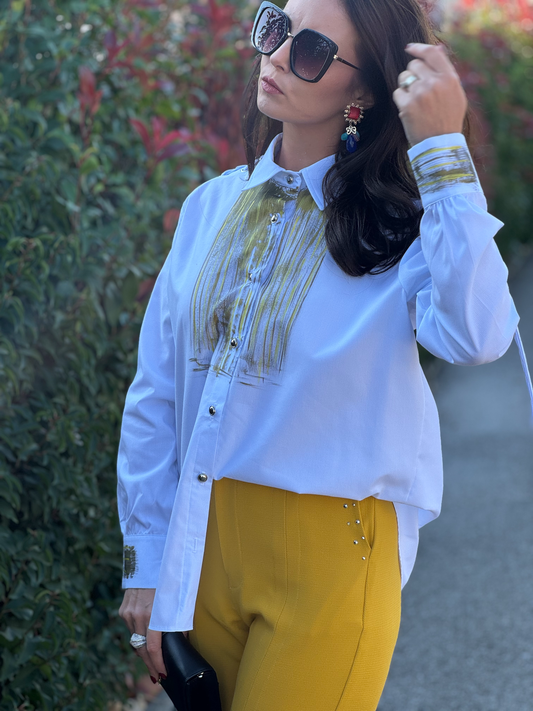 Chemise peinte à la main - Taille S/L