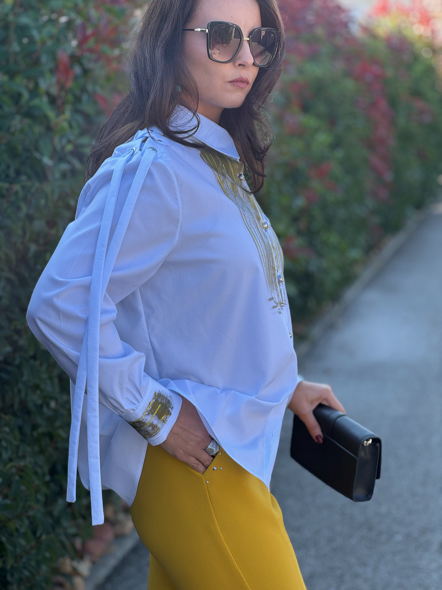 Chemise peinte à la main - Taille S/L