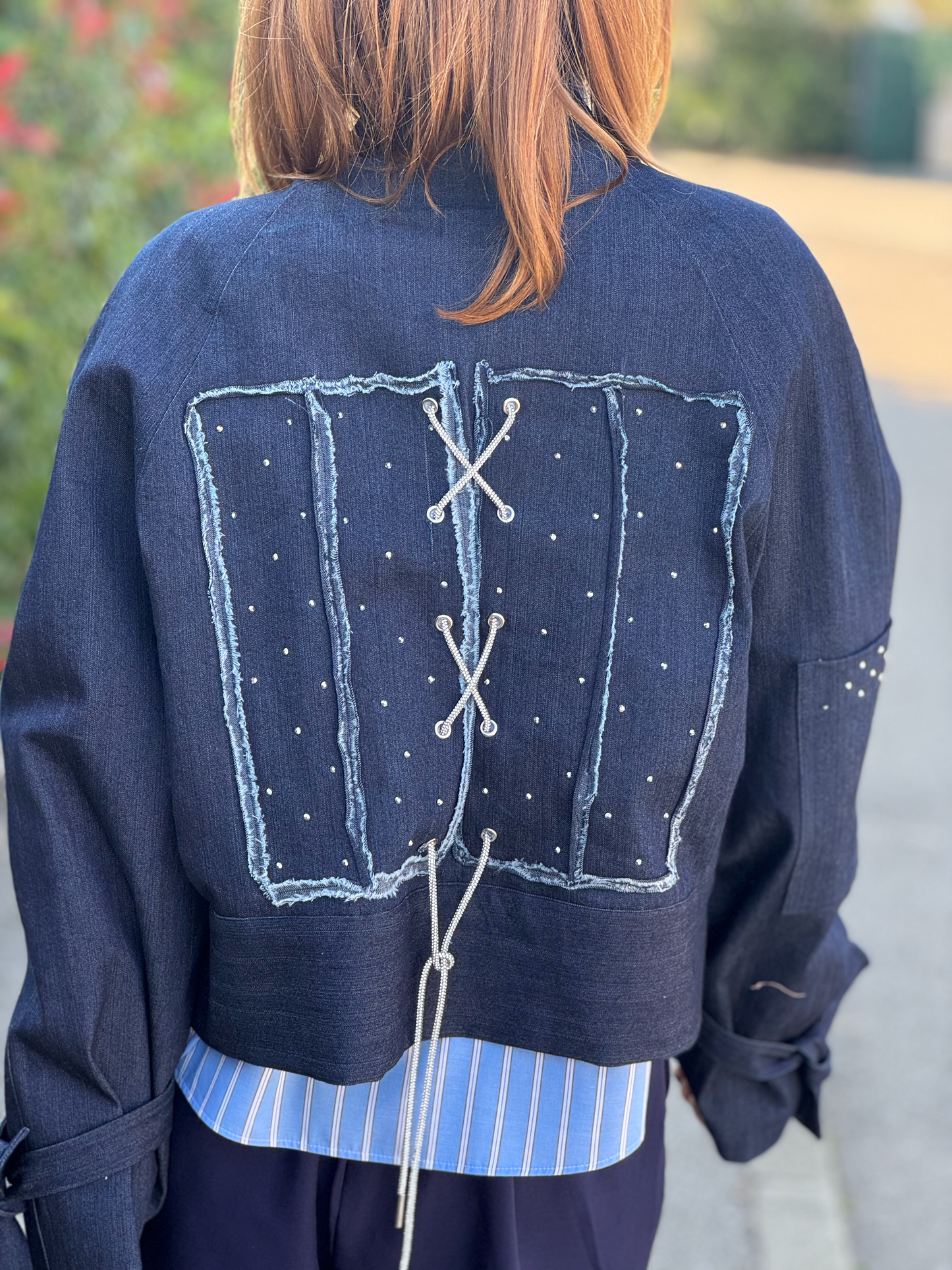 Veste bomber en jean - Taille S/M