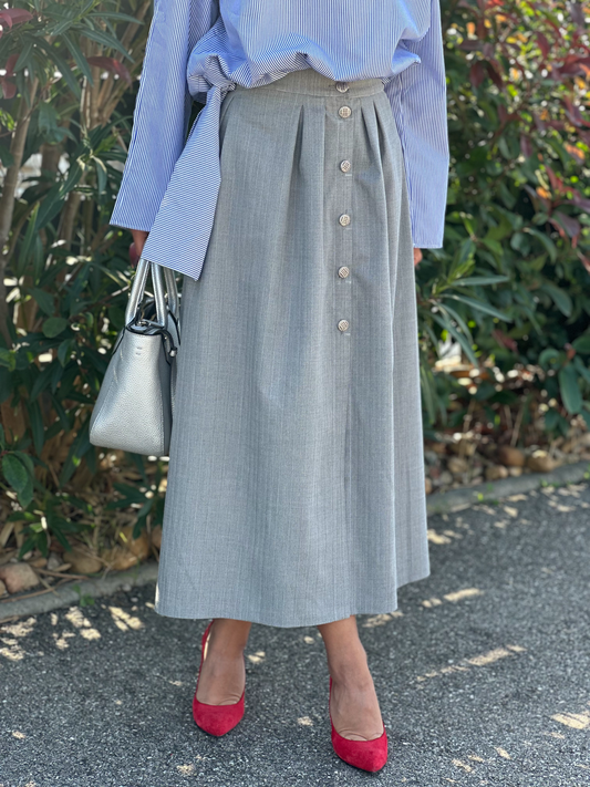 Jupe midi gris - Taille S
