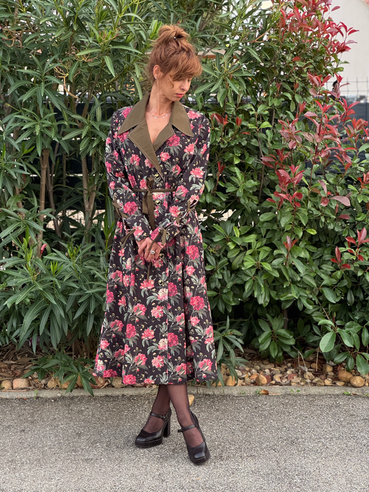 Robe midi florale - Taille S/M