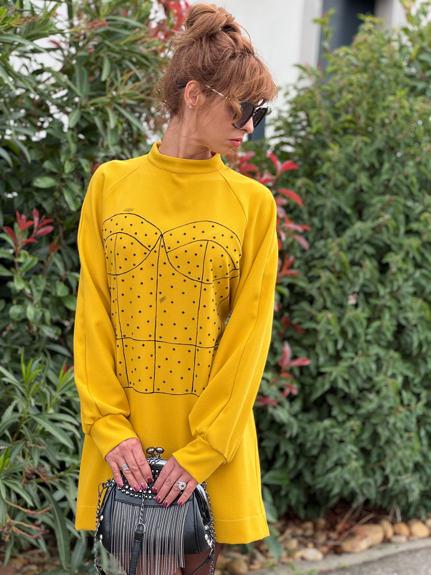 Robe moutarde mini - Taille S/M