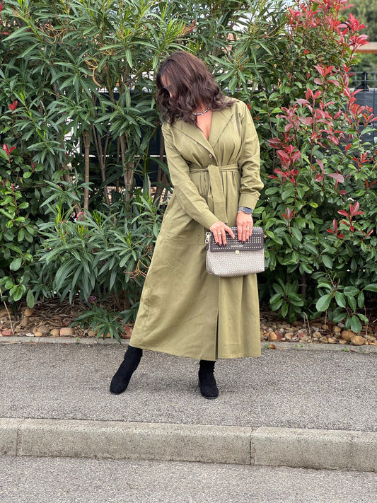 Robe midi style trench - Taille S/L