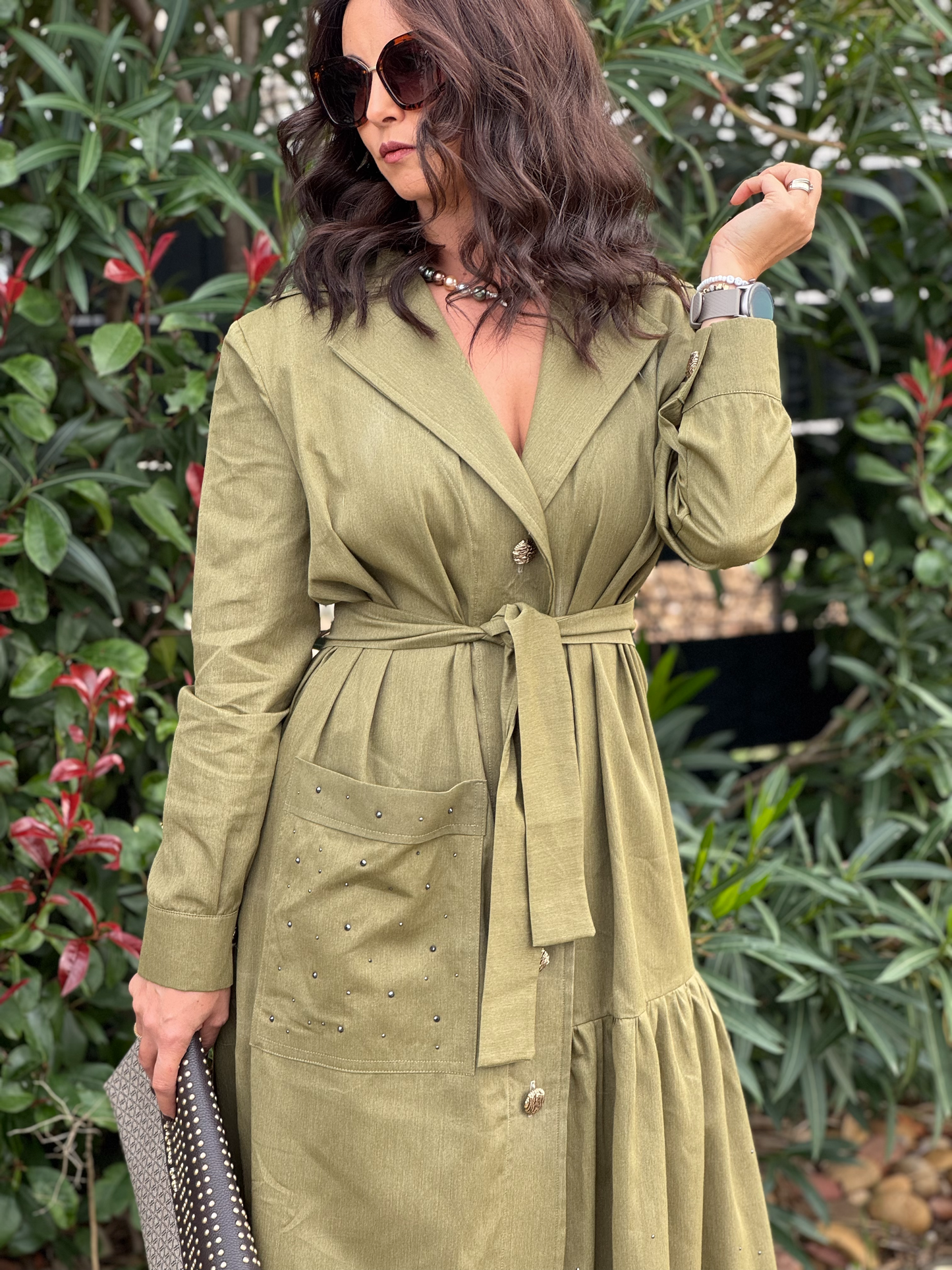 Robe midi style trench - Taille S/L