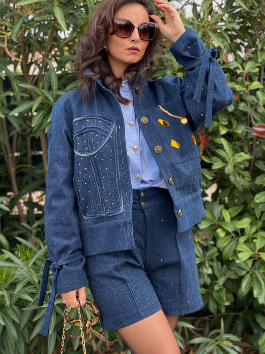 Veste bomber en denim - Taille S/M