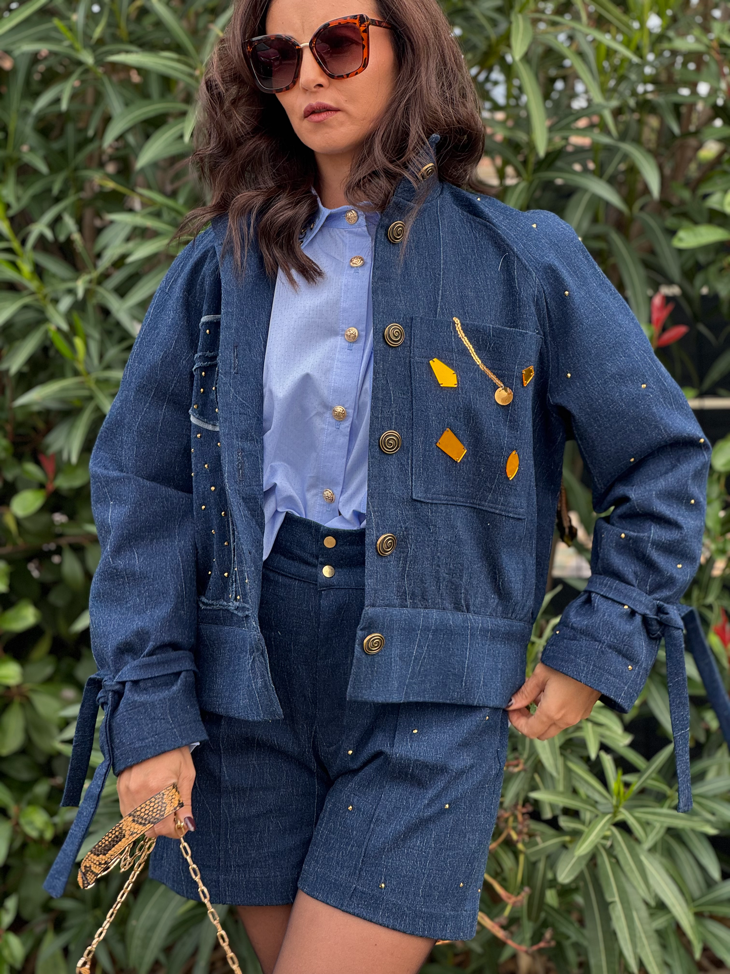 Veste bomber en denim - Taille S/M