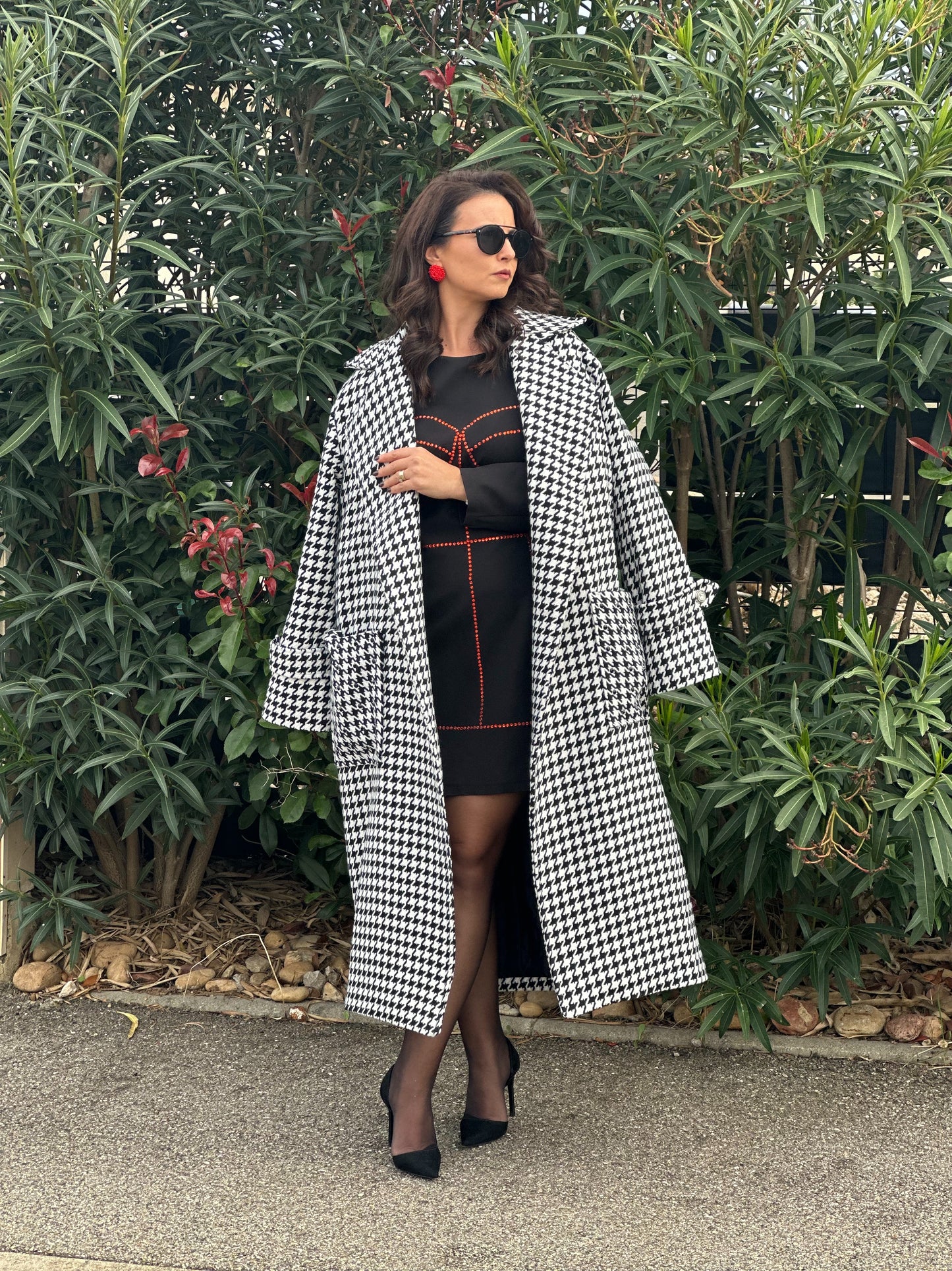 Manteau à carreaux - Taille S/L