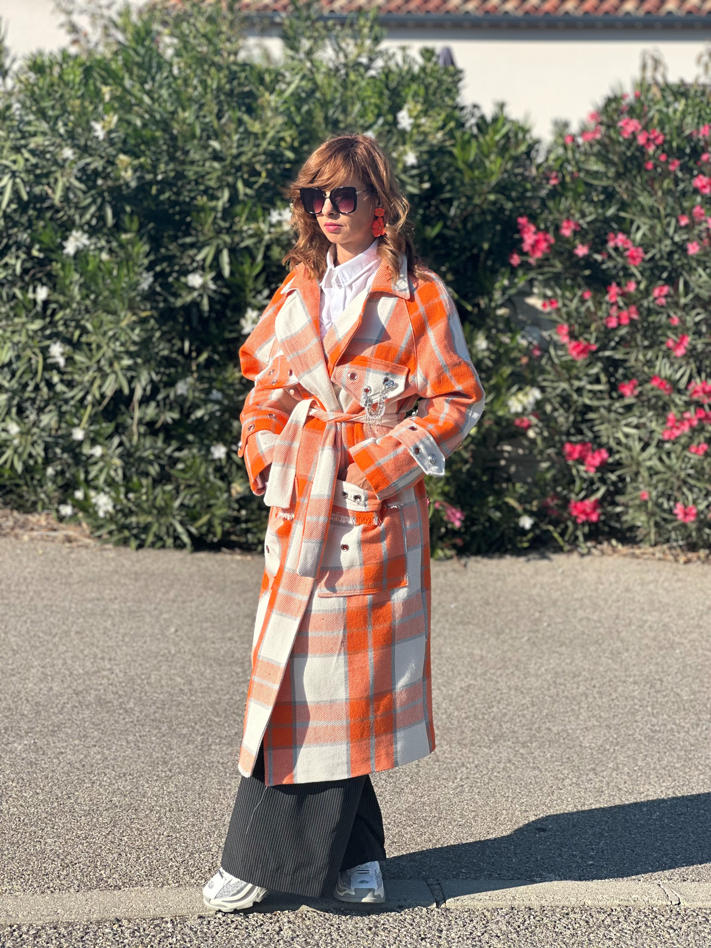 Manteau à carreaux - Taille S/L