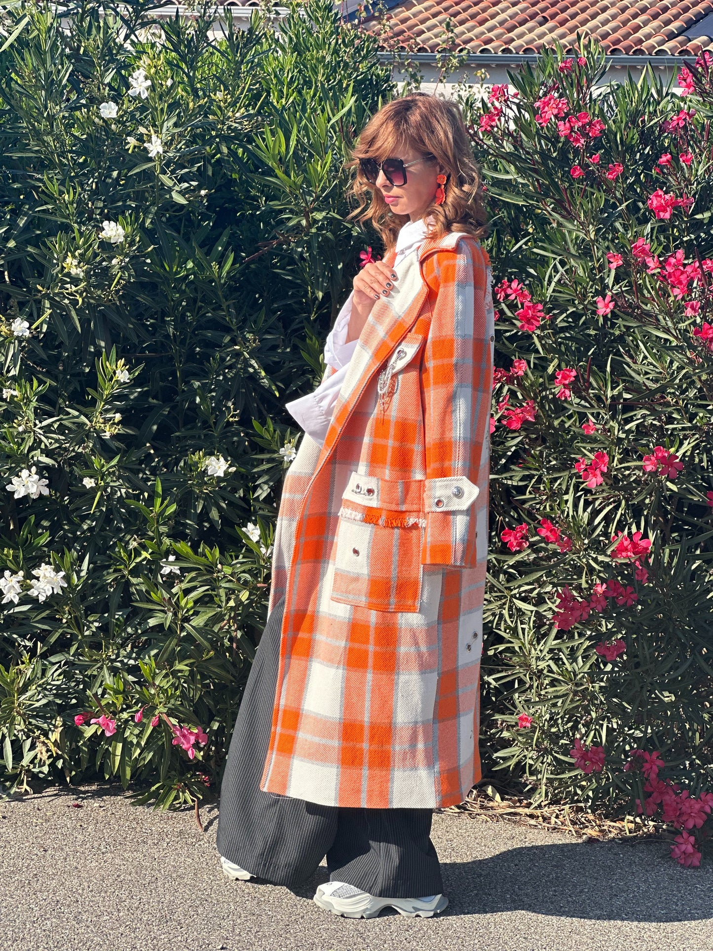 Manteau à carreaux - Taille S/L