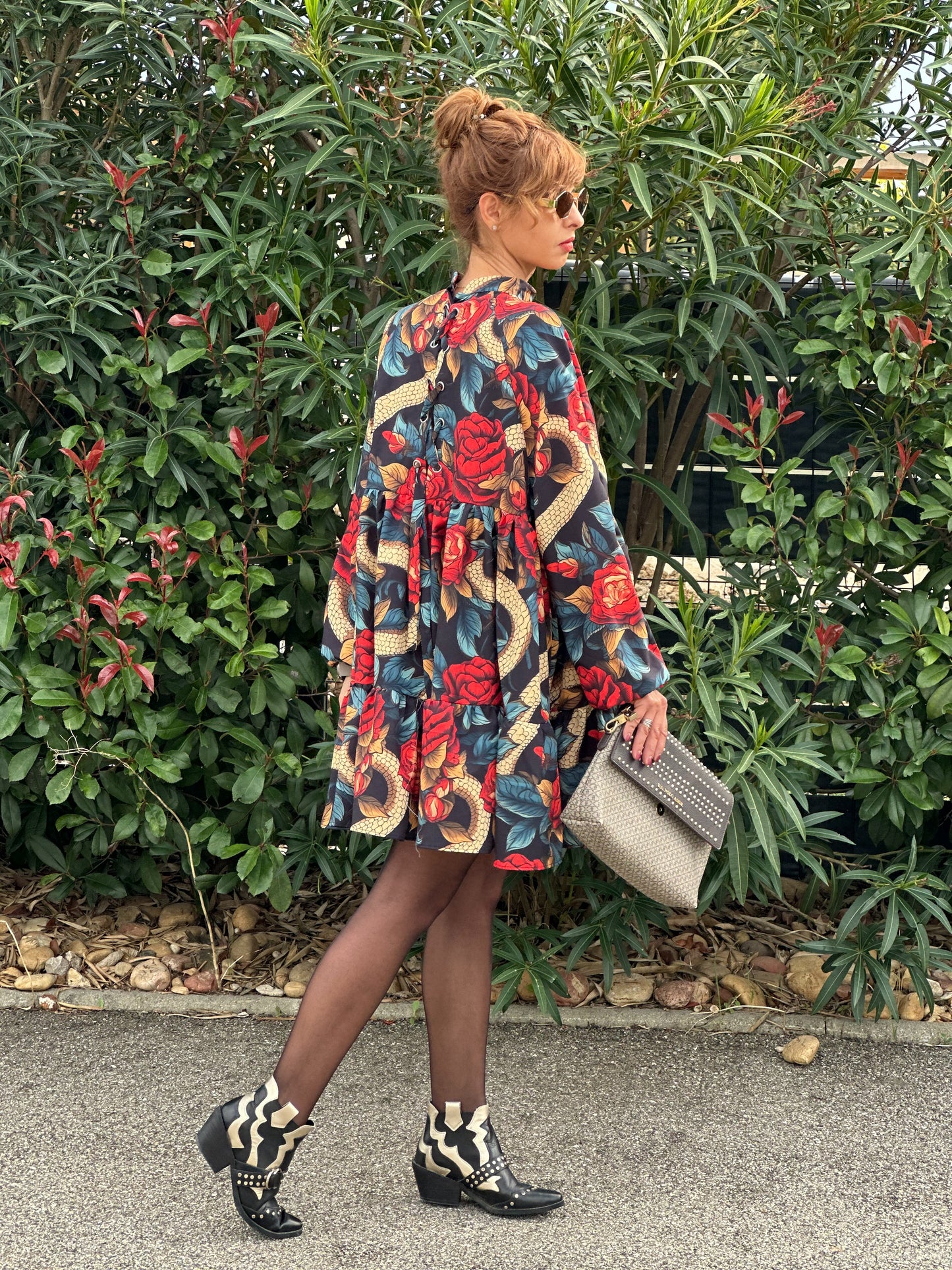 Robe à motifs floraux- Taille S/M