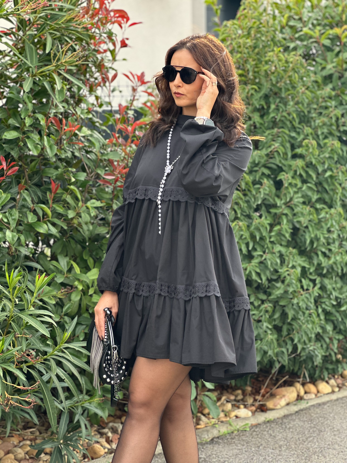 Robe mini noir - Taille S/M