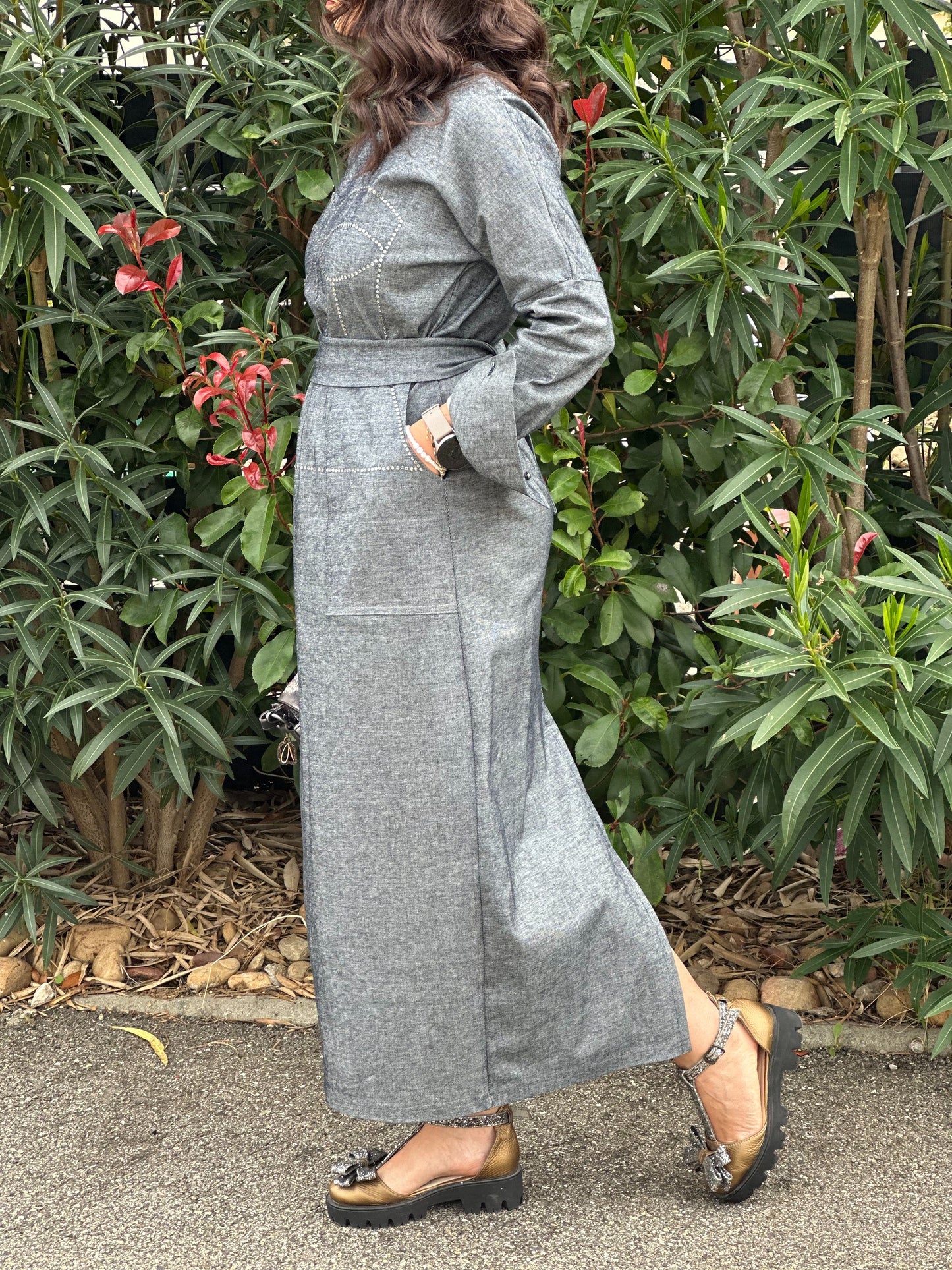 Robe longue en denim - Taille S/M