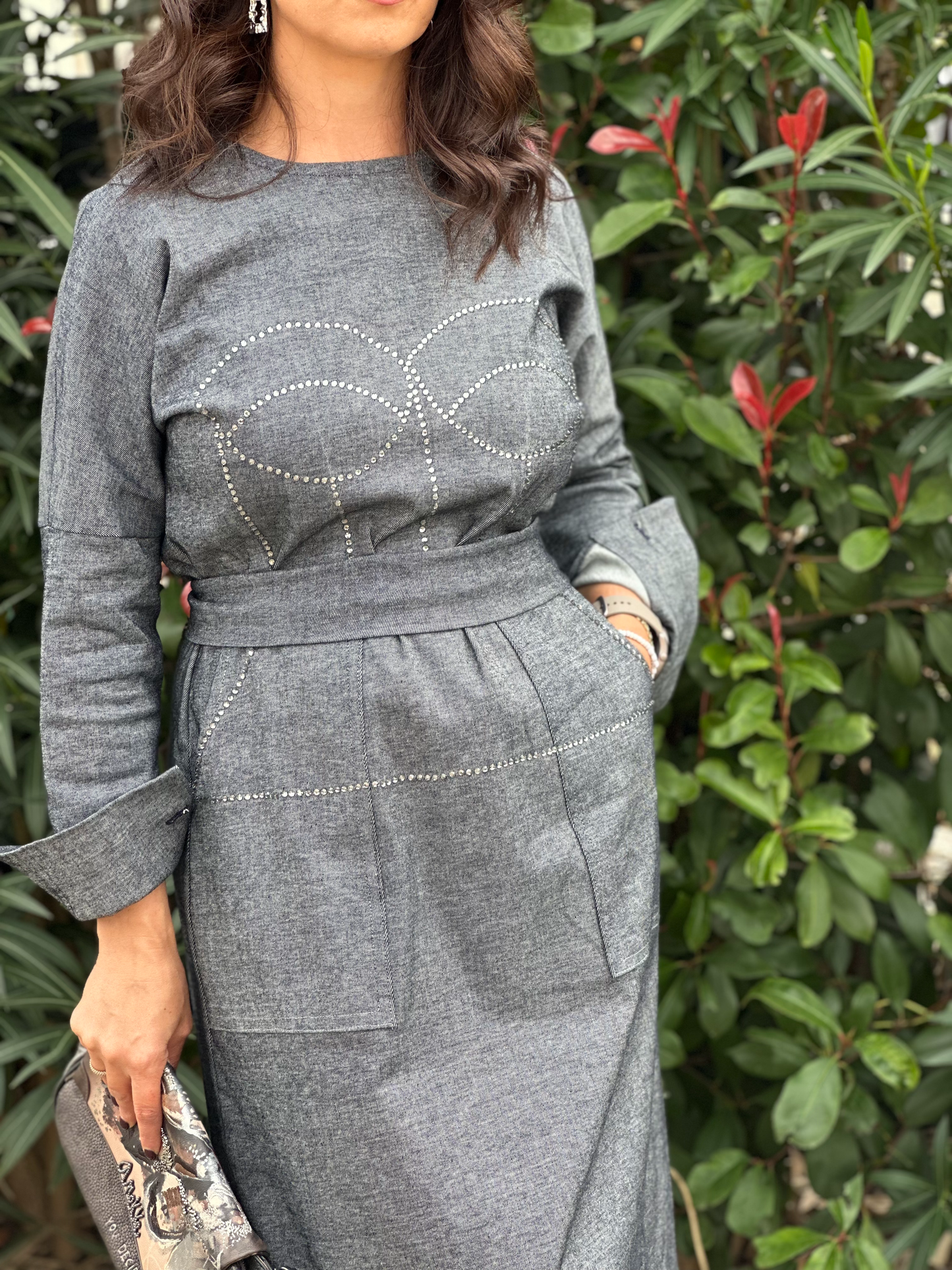 Robe longue en denim - Taille S/M