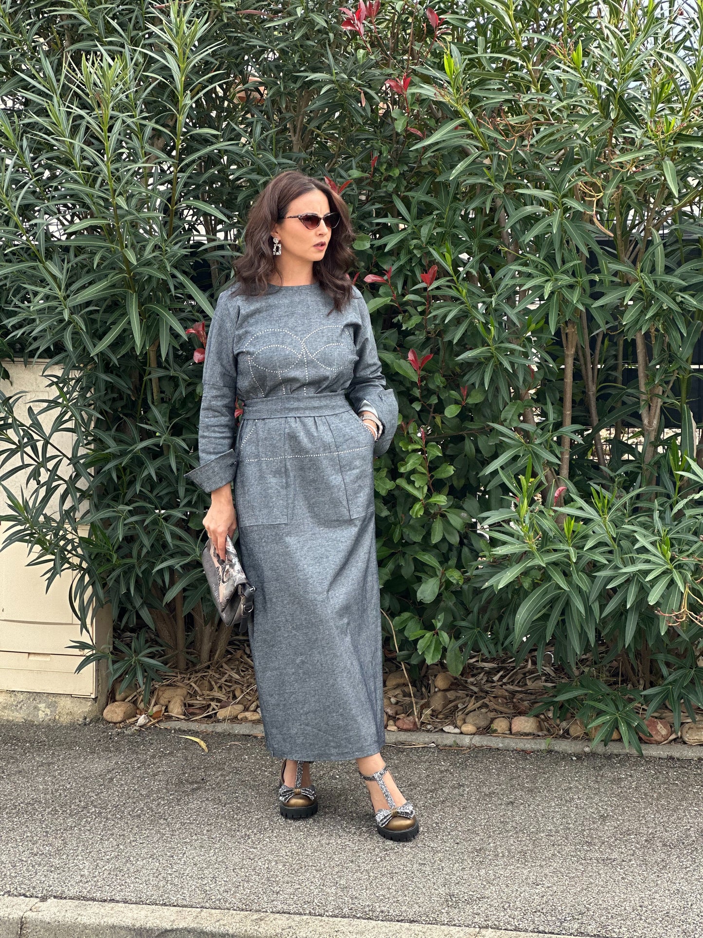 Robe longue en denim - Taille S/M