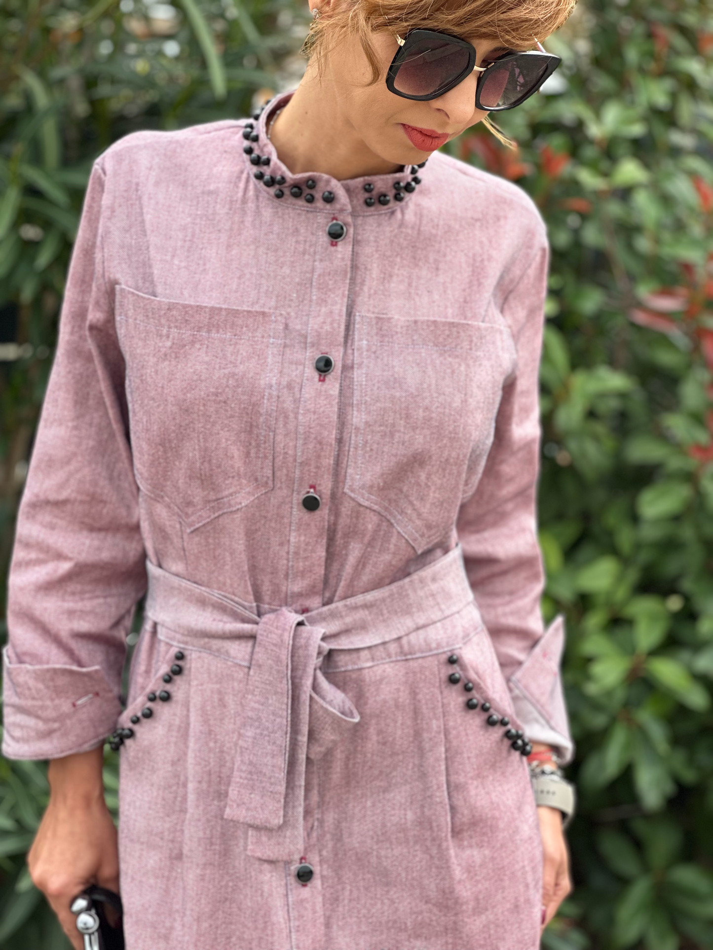 Robe midi en denim - Taille S/M