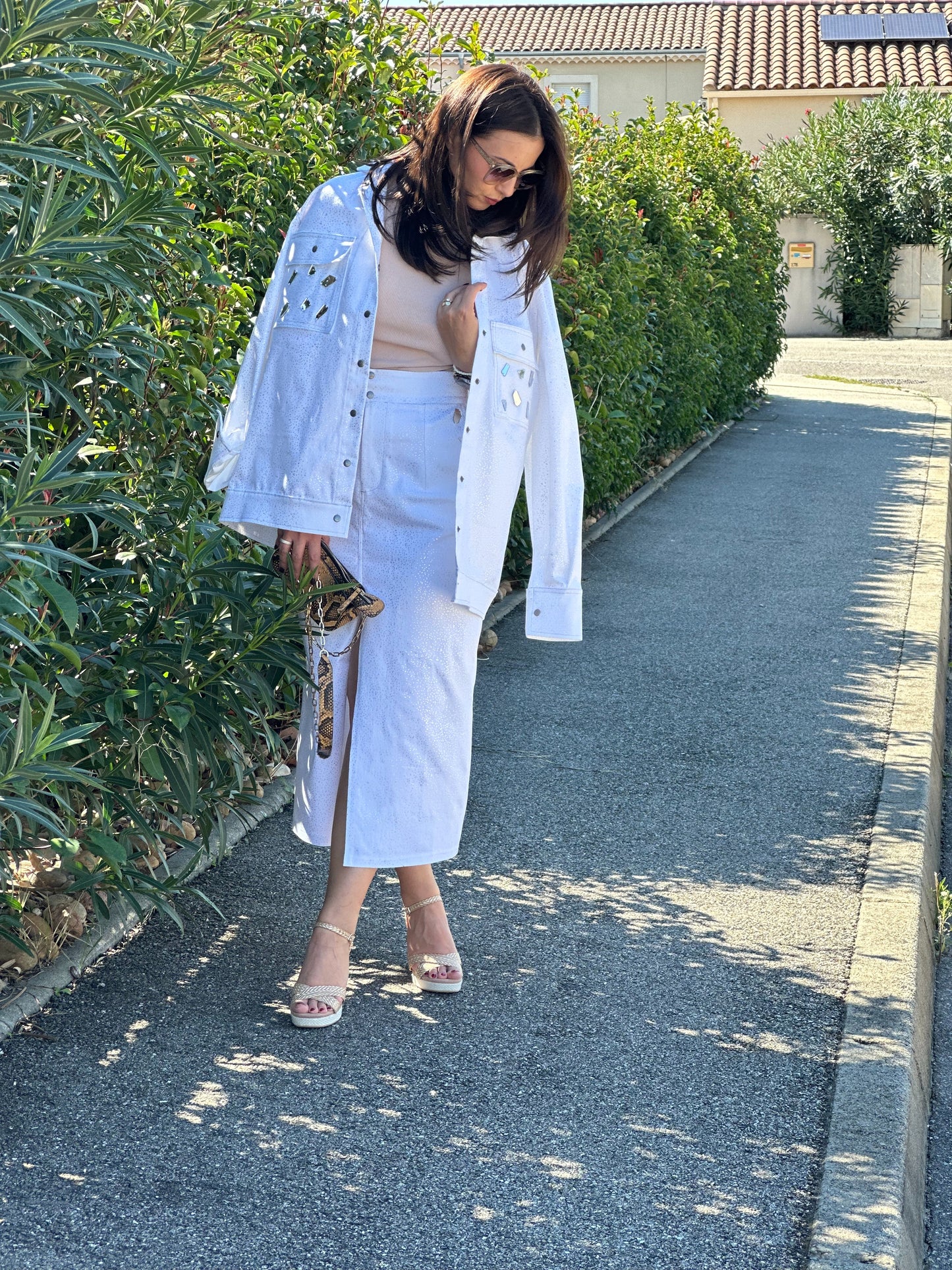 Ensemble Veste & Jupe en denim - Taille S