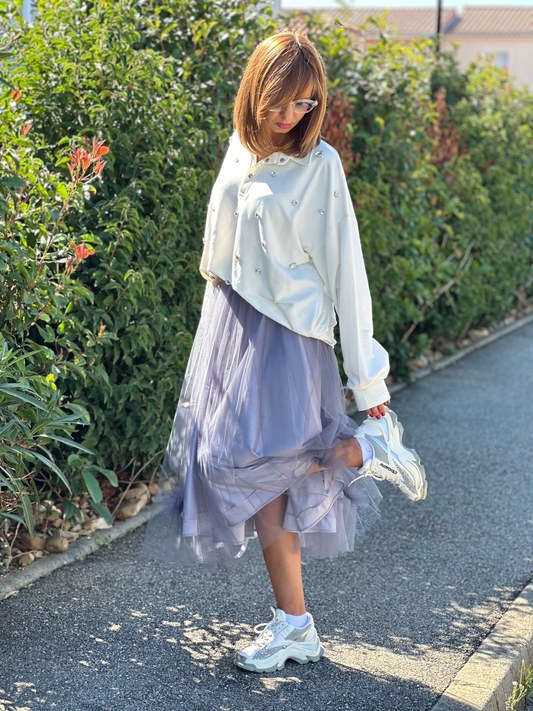Jupe midi en tulle - Taille M