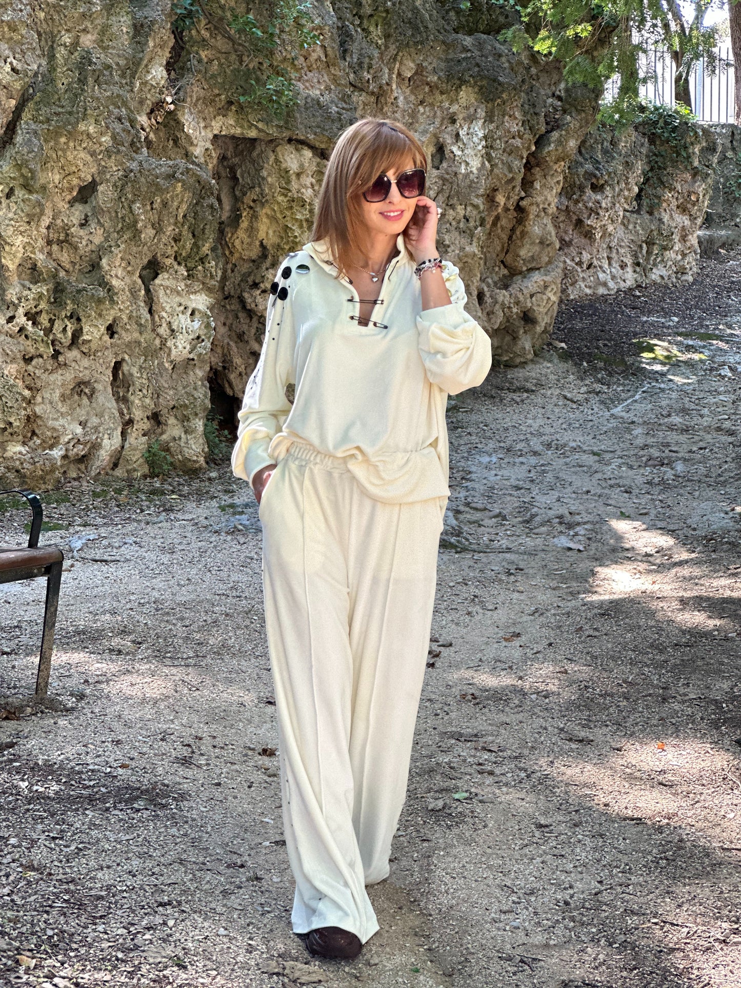 Ensemble chic Sweat & Pantalon - Taille S/M