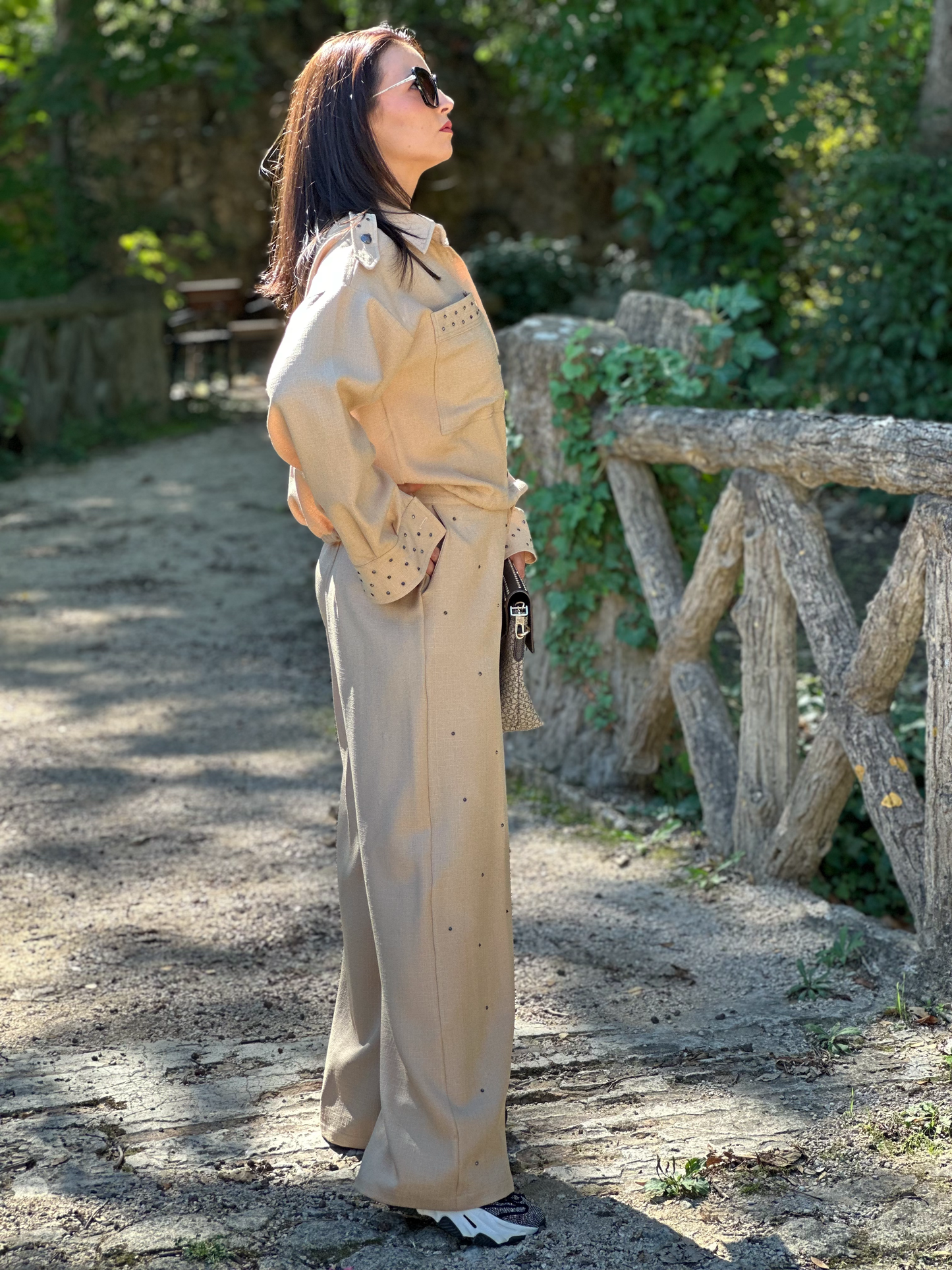 Ensemble chic Chemise & Pantalon - Taille S/M