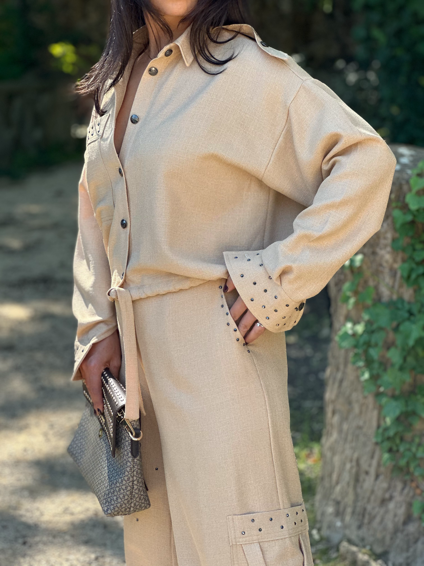 Ensemble chic Chemise & Pantalon - Taille S/M