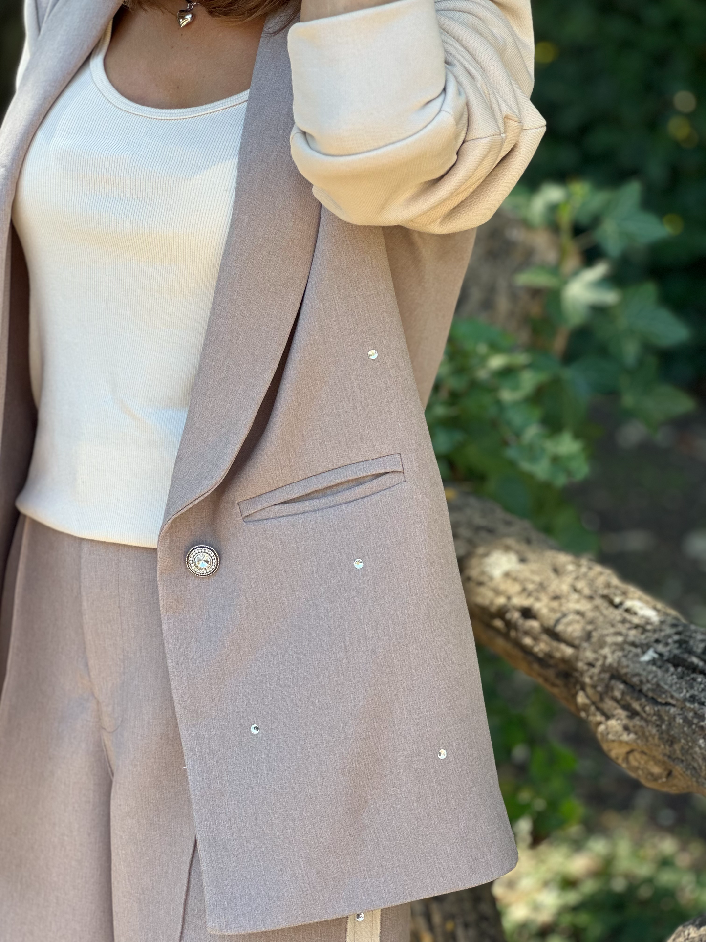 Ensemble chic Blazer & Pantalon - Taille S/L