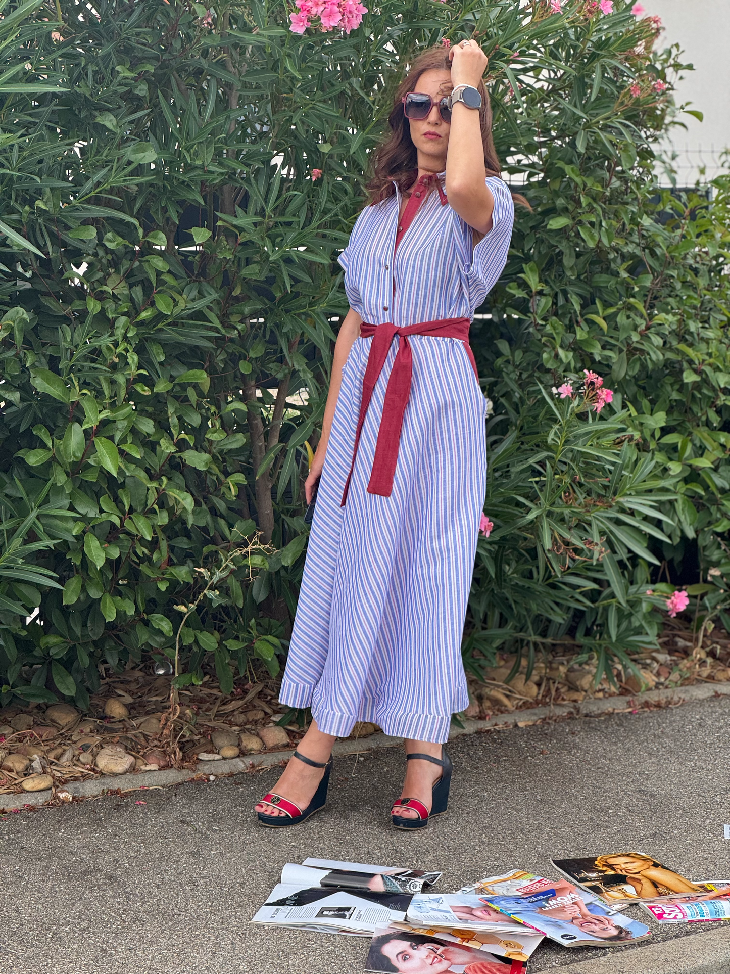 Robe midi en lin - Taille M/L