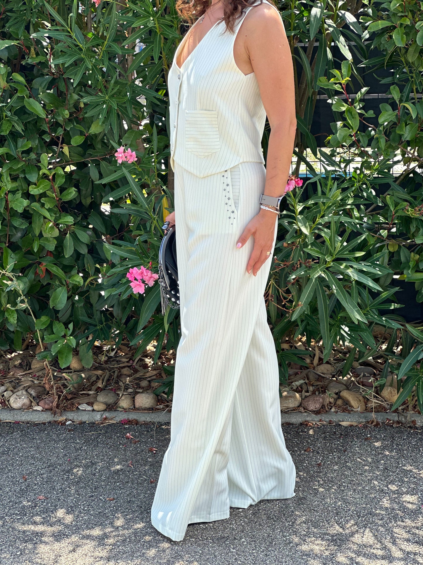 Pantalon à rayures - Taille M