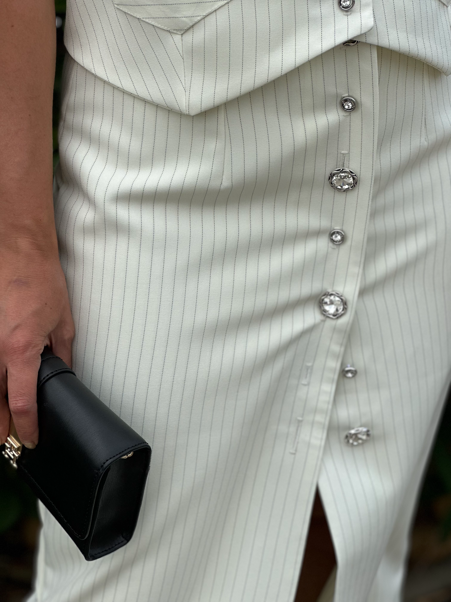 Jupe midi à rayures - Taille S