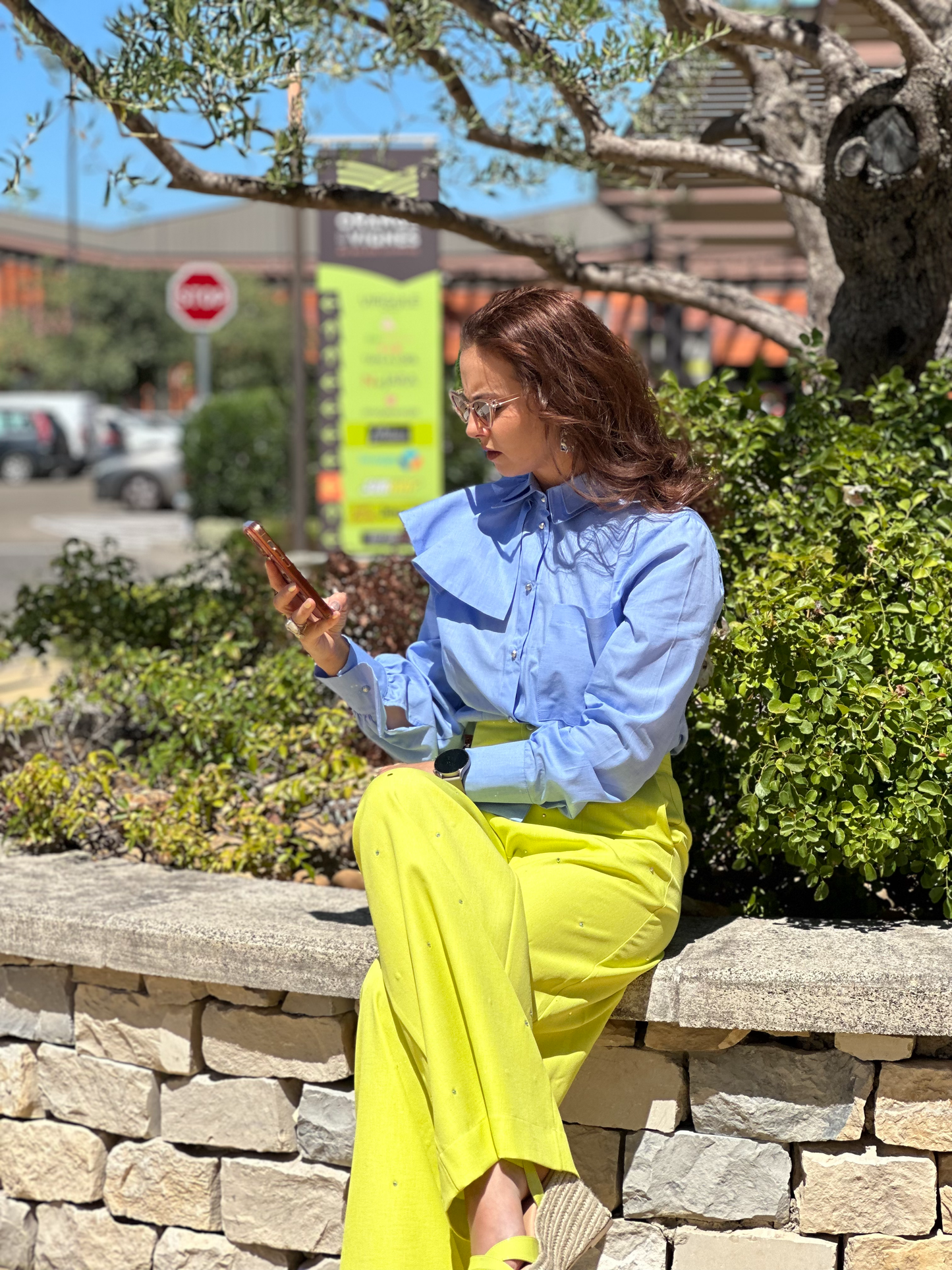 Pantalon vert citron - Taille M