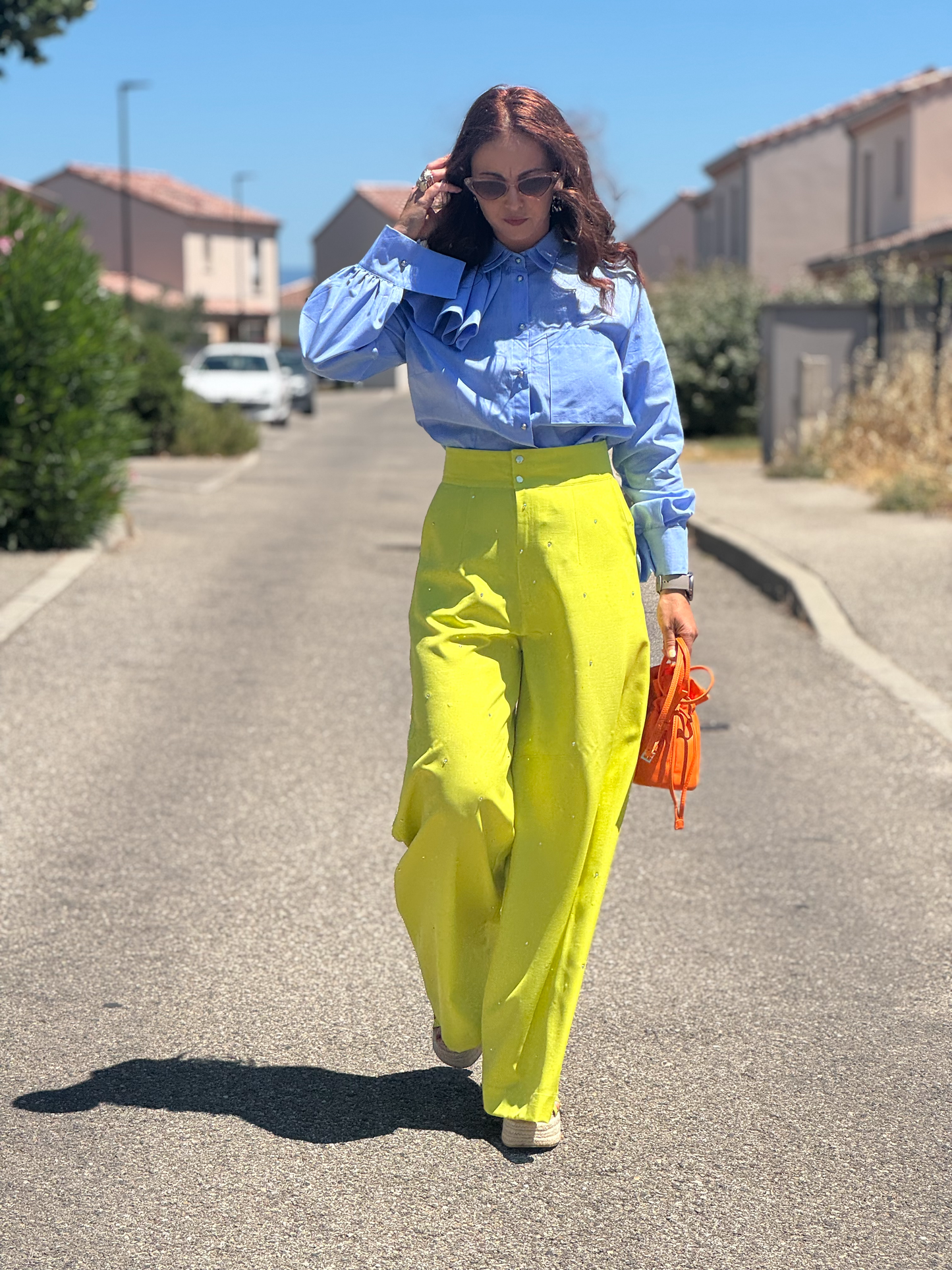 Pantalon vert citron - Taille M