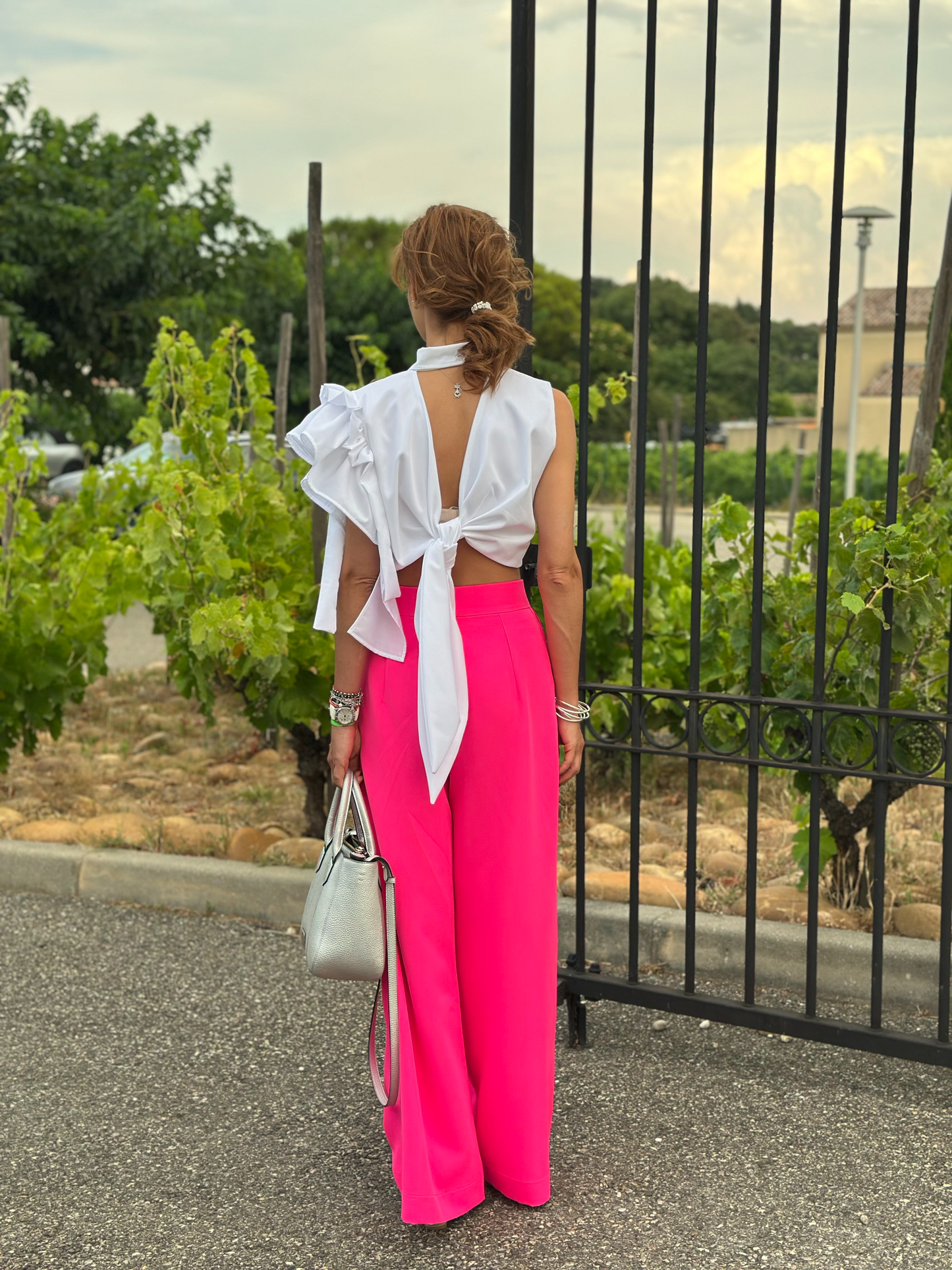 Pantalon rose fuchsia - Taille XS