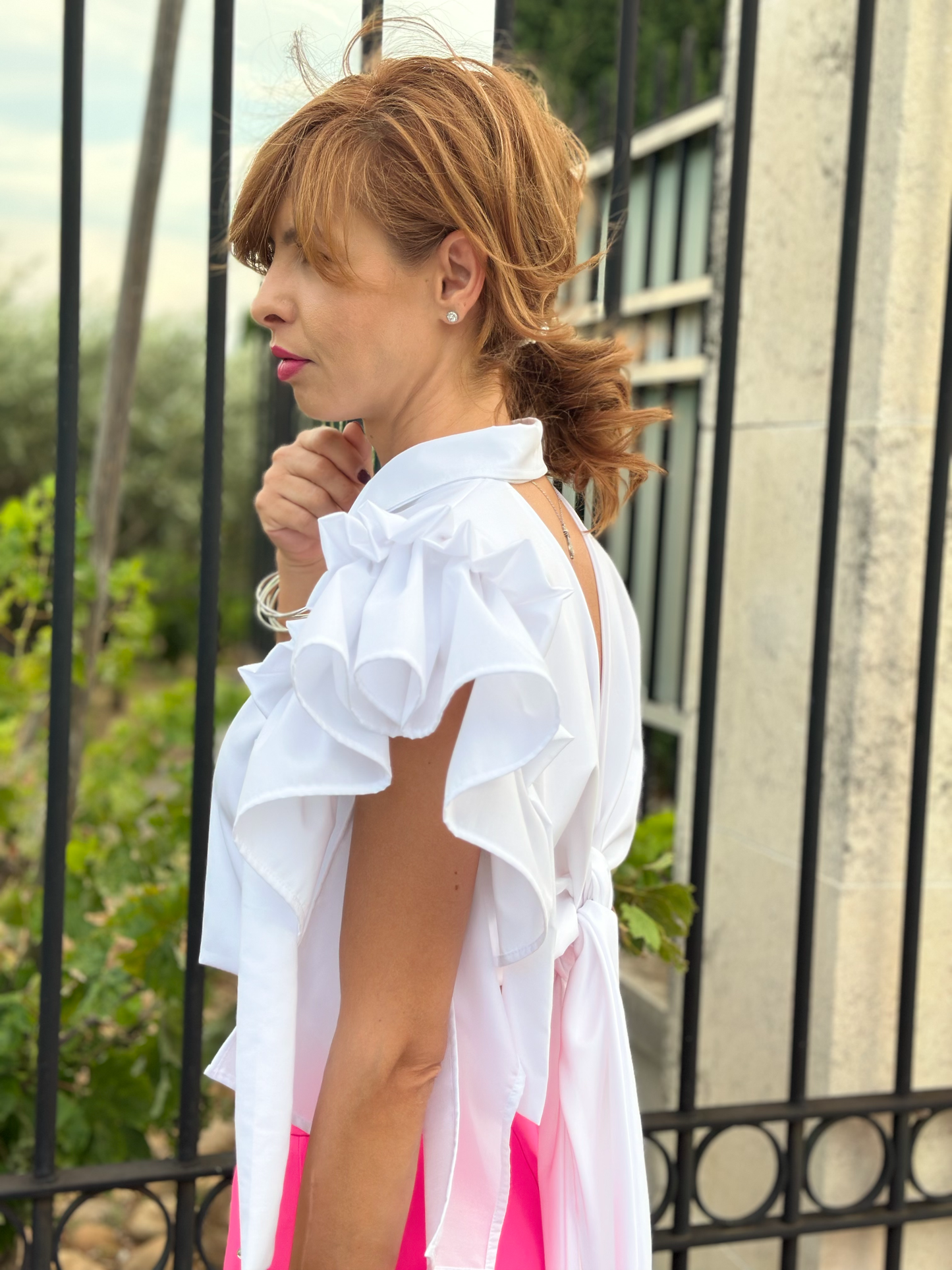 Crop - top chemise - Taille XS/S