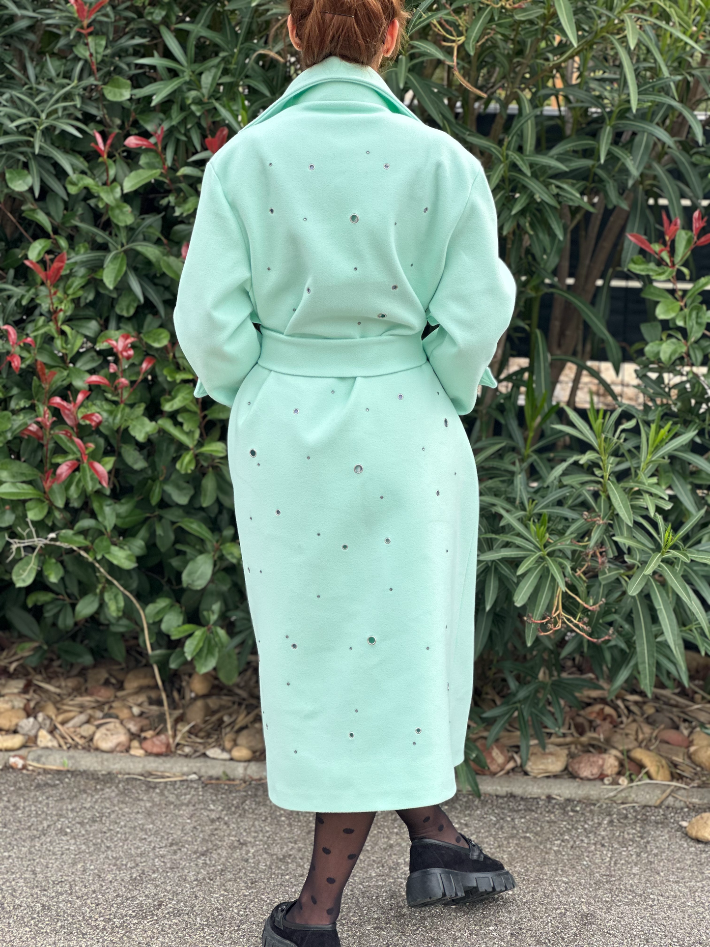 Manteau vert menthe - Taille S/M