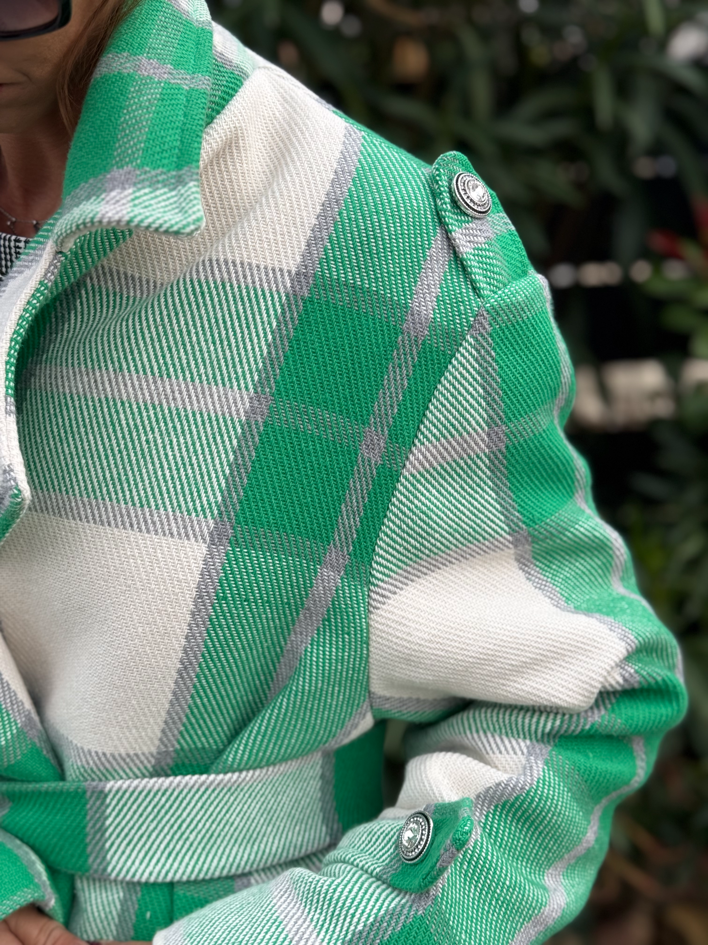 Manteau à carreaux - Taille S/L